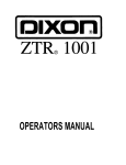 Dixon 1001 Lawn Mower User Manual