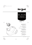 Dirt Devil BG-1 Vacuum Cleaner User Manual