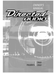 Directed Electronics D600 Stereo Amplifier User Manual