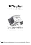 Dimplex CFS120 Fan User Manual