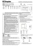 Dimplex CAL075 Electric Heater User Manual