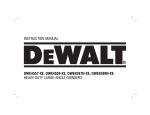 DeWalt DWE4599N Grinder User Manual