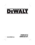 DeWalt DWE4010 DWE4010T Grinder User Manual