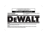 DeWalt DW758 Grinder User Manual