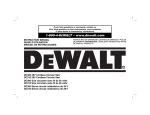 DeWalt DC310 Cordless Saw User Manual