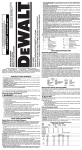 DeWalt DC021 Speaker User Manual