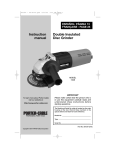 DeWalt 7408 Grinder User Manual