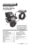 DeVillbiss Air Power Company PWH3635 Pressure Washer User Manual