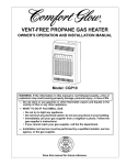 Desa Tech CGP10 Gas Heater User Manual