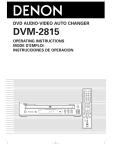 Denon DVM-2815 DVD Player User Manual