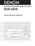 Denon DVD-5910 DVD Player User Manual