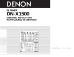 Denon DN-X1500 Musical Instrument User Manual