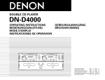 Denon DN-D4000 CD Player User Manual