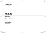 Denon DJ RCD-CX1 CD Player User Manual