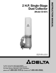 Delta 50-851 Dust Collector User Manual
