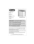 DeLonghi DTT900-980 Oven User Manual