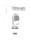 DeLonghi DEC16 Dehumidifier User Manual