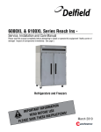 Delfield 6100XL Refrigerator User Manual