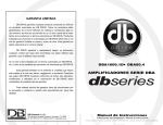 DB Link DBA1600.1D Stereo Amplifier User Manual