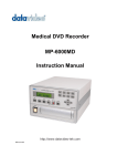 Datavideo MP6000MD DVD Recorder User Manual