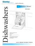 Danby DDW1802W Dishwasher User Manual