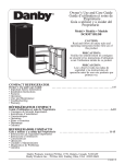 Danby DCRM71BLDB Refrigerator User Manual