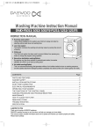 Daewoo 1012 Washer/Dryer User Manual