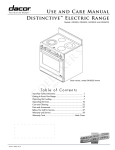 Dacor DR30EFS Cooktop User Manual