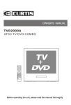 Curtis TVD2000A TV DVD Combo User Manual