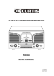Curtis RCD824 CD Player User Manual