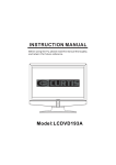 Curtis LCDVD193A Flat Panel Television User Manual