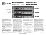 Crown Audio MA-5000i Stereo Amplifier User Manual