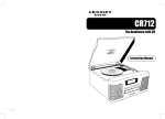 Crosley Radio CR 712 CD Player User Manual