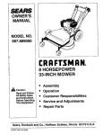 Craftsman 917.389061 Lawn Mower User Manual