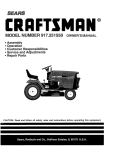 Craftsman 917.389053 Lawn Mower User Manual