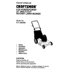 Craftsman 917.38836 Lawn Mower User Manual