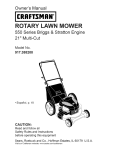 Craftsman 917.3882 Lawn Mower User Manual