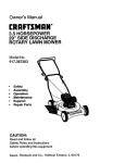 Craftsman 917.385270 Lawn Mower User Manual