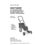 Craftsman 917.377592 Lawn Mower User Manual
