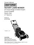 Craftsman 917.37667 Lawn Mower User Manual