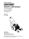 Craftsman 917.376534 Lawn Mower User Manual