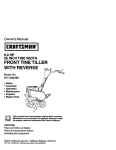 Craftsman 917.292394 Tiller User Manual