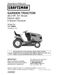 Craftsman 917.28955 Lawn Mower User Manual