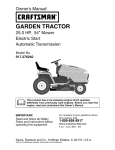 Craftsman 917.27624 Lawn Mower User Manual
