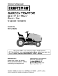 Craftsman 917.27621 Lawn Mower User Manual