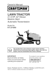 Craftsman 917.259561 Lawn Mower User Manual