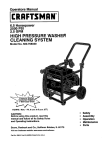 Craftsman 580.76804 Pressure Washer User Manual