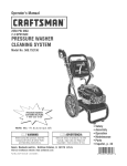 Craftsman 580.75213 Pressure Washer User Manual