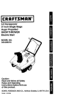 Craftsman 536.88521 Snow Blower User Manual