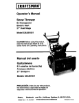 Craftsman 536881851 Snow Blower User Manual